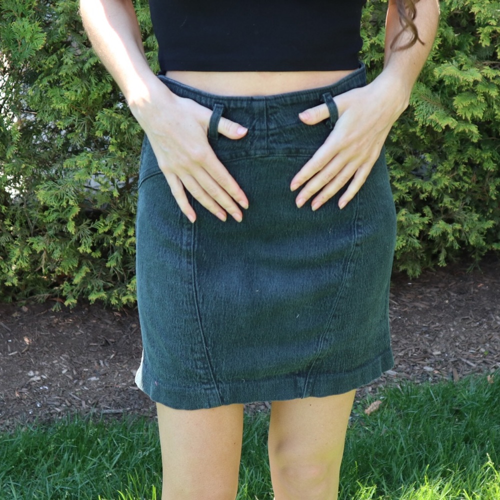 Vintage Denim Mini Skirt
